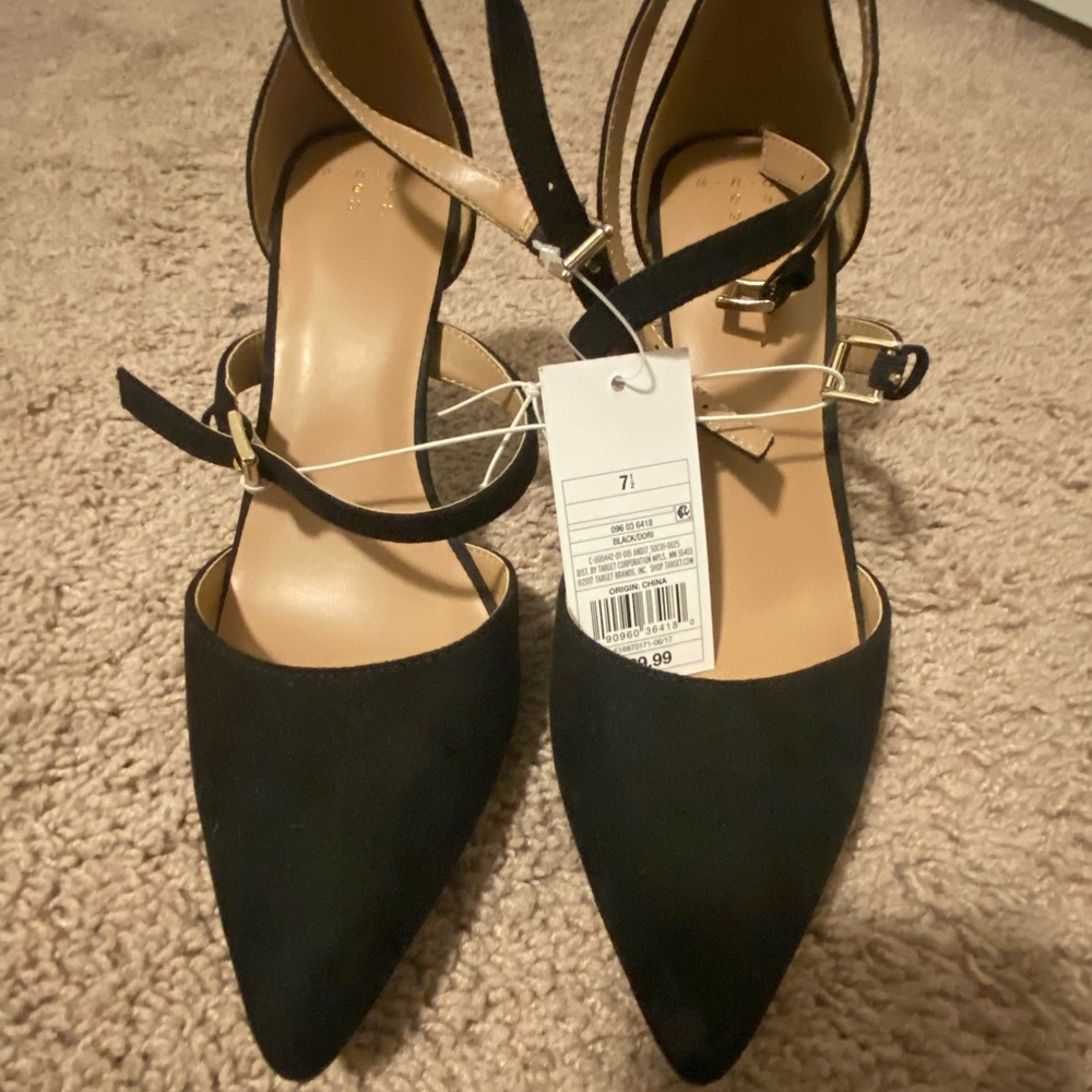 Brand new black heels from Target, size 7.5